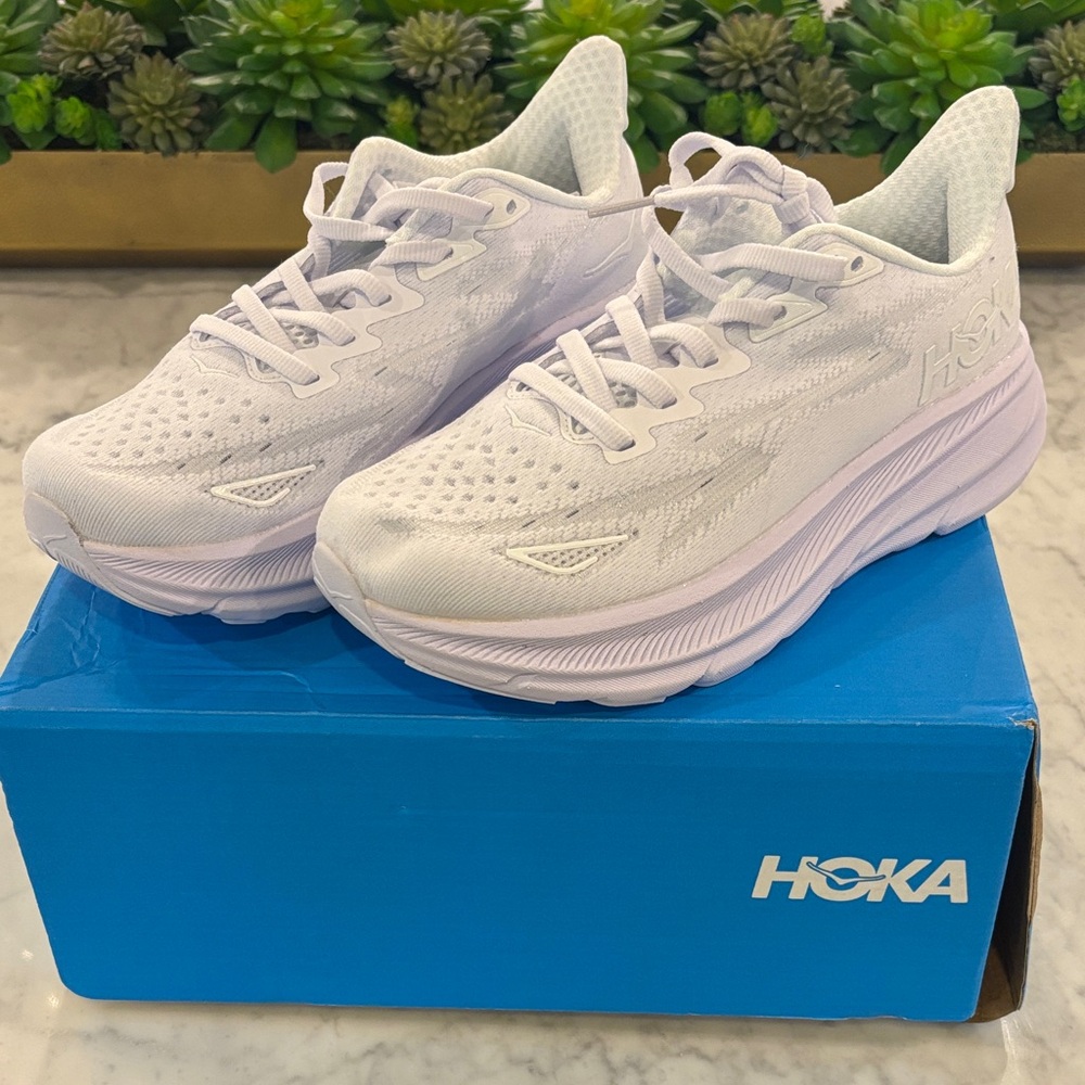 Hoka Women's All-White Athletic Shoes